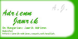 adrienn jamrik business card